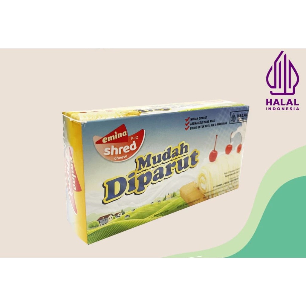 RAYA HOT SALE Emina Shred Block Cheese Mudah Diparut 2kg (HALAL) 2661L - Image 2