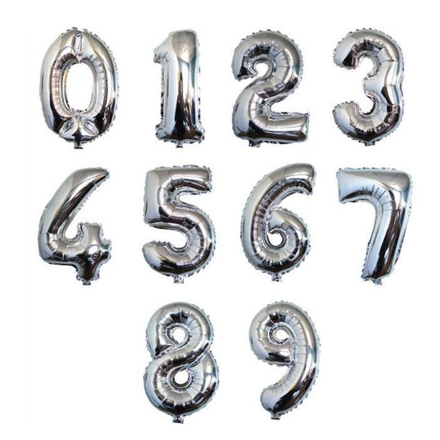 16inch Number Foil Balloons Happy Birthday Party Wedding Engagement Decoration Balloons Baby Shower Air Balls(473L) - Image 2