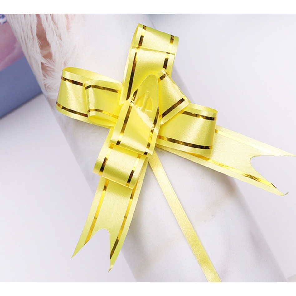 10pcs 1.5cm Pull Bows Flower Ribbon For Wrapping Gift Decorate Wedding Car Party Christmas Birthday 小号手拉花(468L) - Image 11