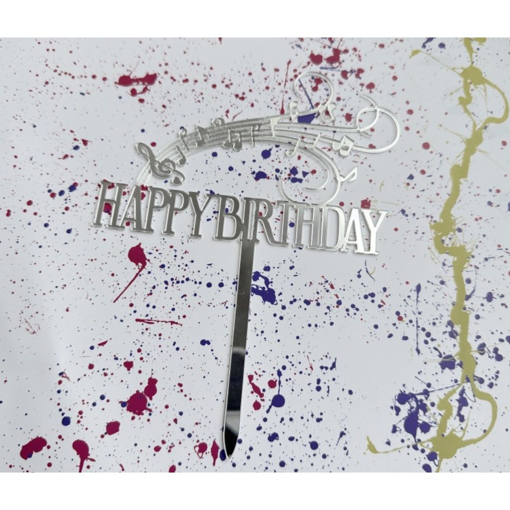 Tone Piano Acrylic Cake Insert New Music Note Acrylic Cake Gift Card Acrylic Party Decoration Supplies(1630L) - Image 11