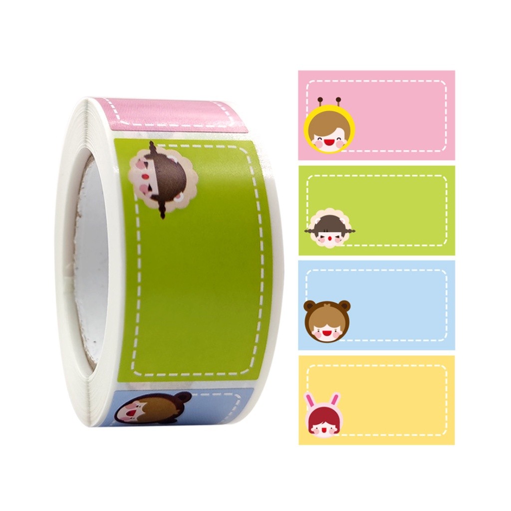 Children cartoon sticker cute pattern stationery school teacher supplies reward label record sticker 卡通可爱手帐文具贴姓名贴(2435L) - Image 13