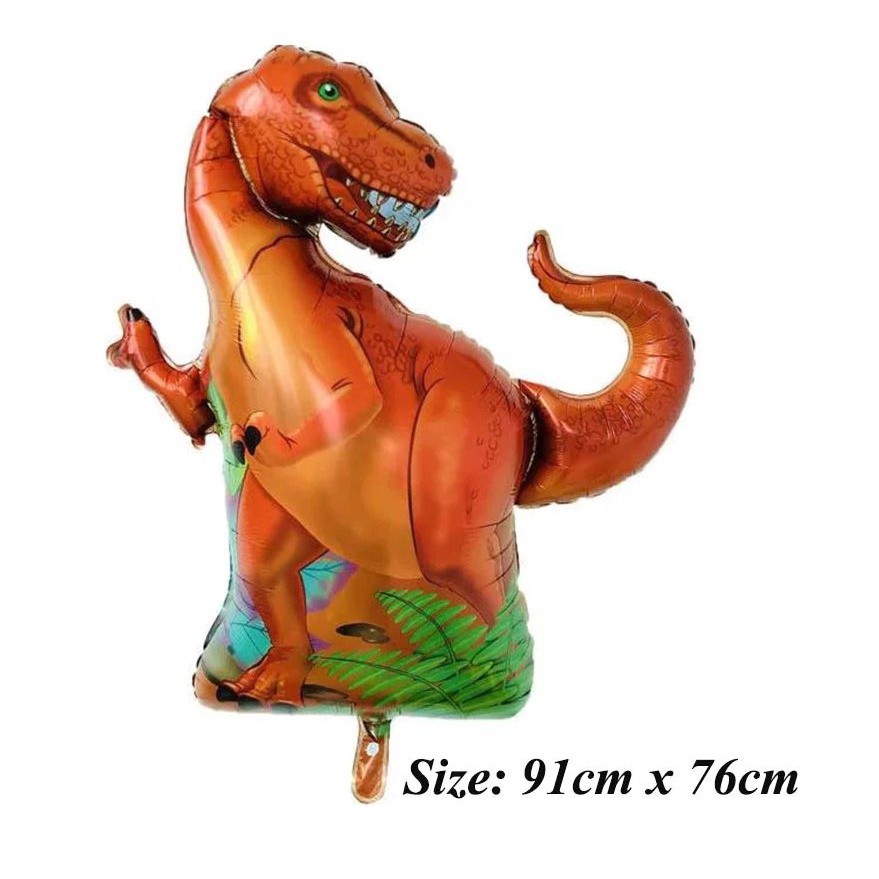 Giant Green Dinosaur Foil Balloon Happy Birthday Paper Banner For Jurassic Dino World Decorations Jungle(1202L) - Image 3