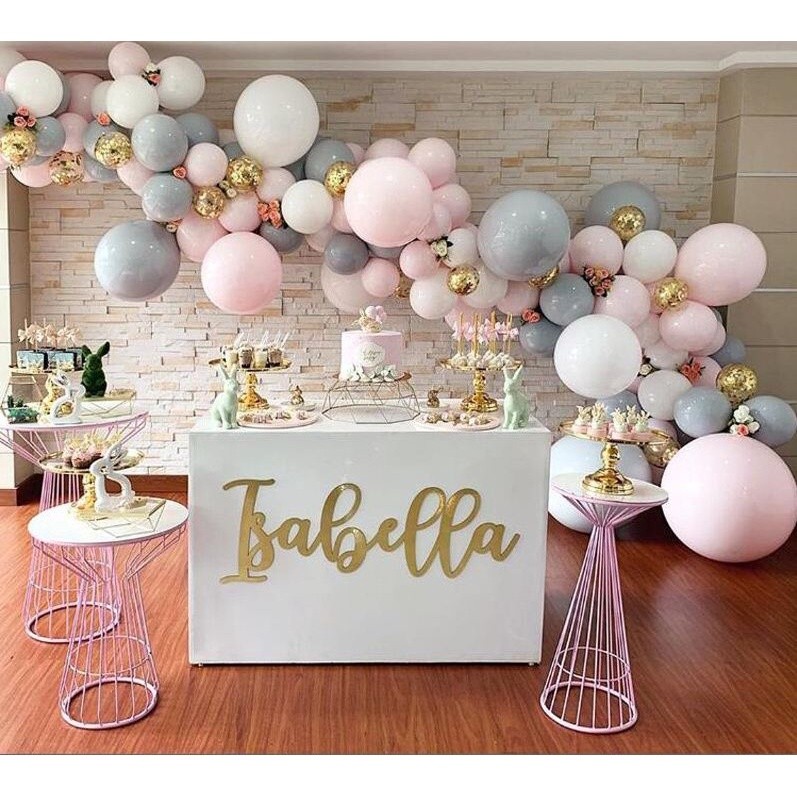 5inch 12inch 18inch Grey Balloons Round Latex balloons Arch Baby Shower Wall Backdrop Decoration(686L) - Image 4