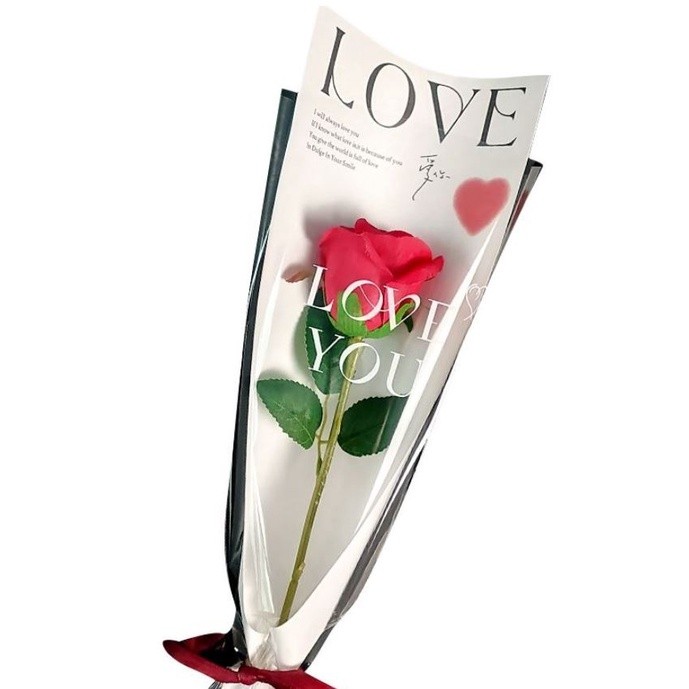 1pc Lot Single Rose Flower Packaging Bag Gift Wrapping Paper Wedding Floral Package Supplies Valentine's Day(2577L) - Image 3