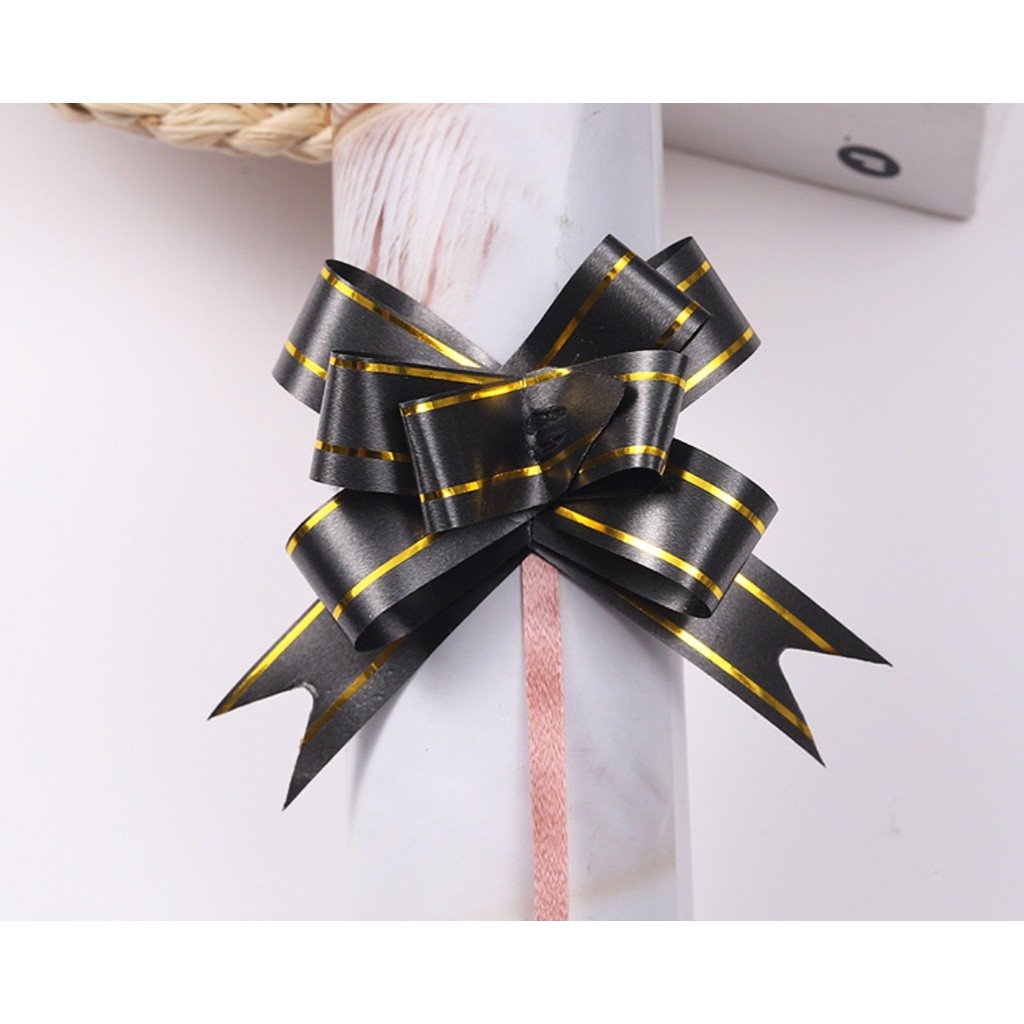 10pcs 1.5cm Pull Bows Flower Ribbon For Wrapping Gift Decorate Wedding Car Party Christmas Birthday 小号手拉花(468L) - Image 13