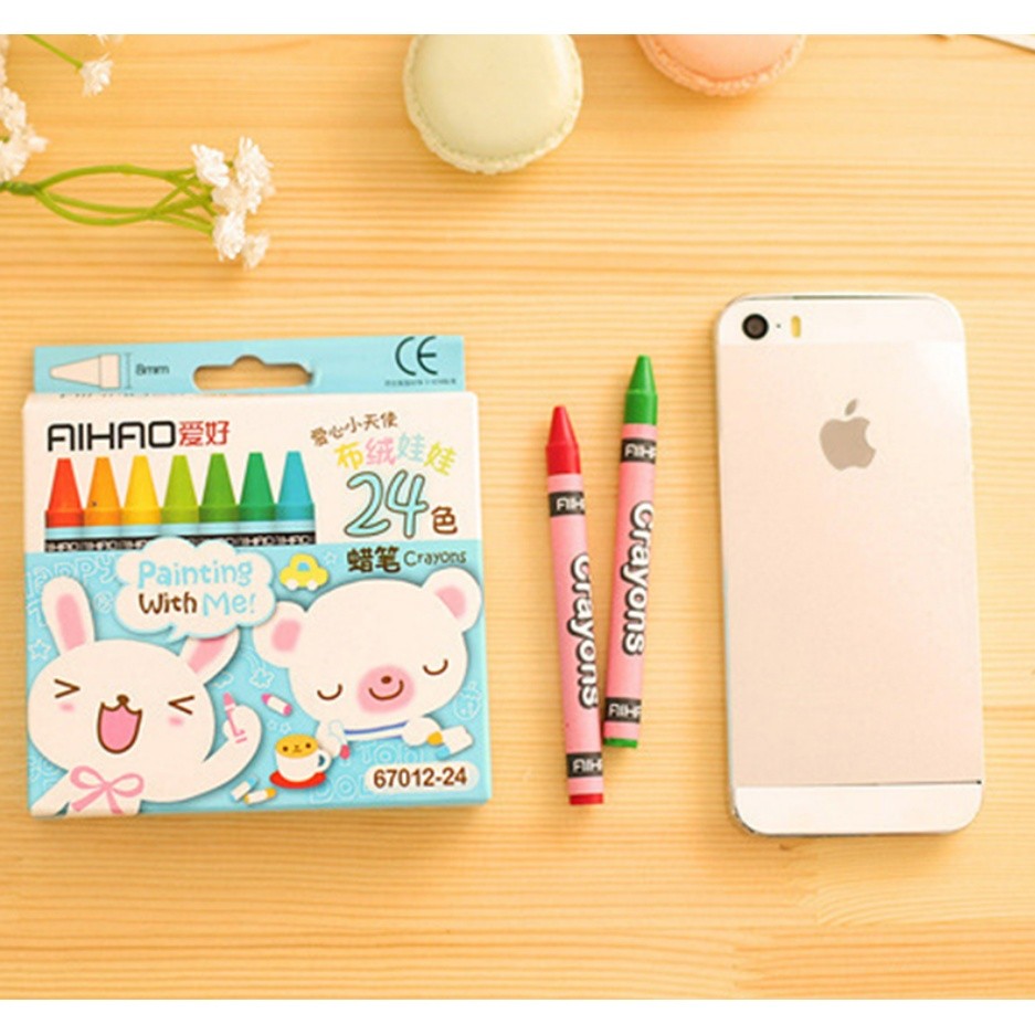 Creative Cartoon 12/18/24/36pcs Colors Non-Toxic Crayon Oil Pastel Painting Stick Kids Student Pencils 油画蜡笔(2391L) - Image 15