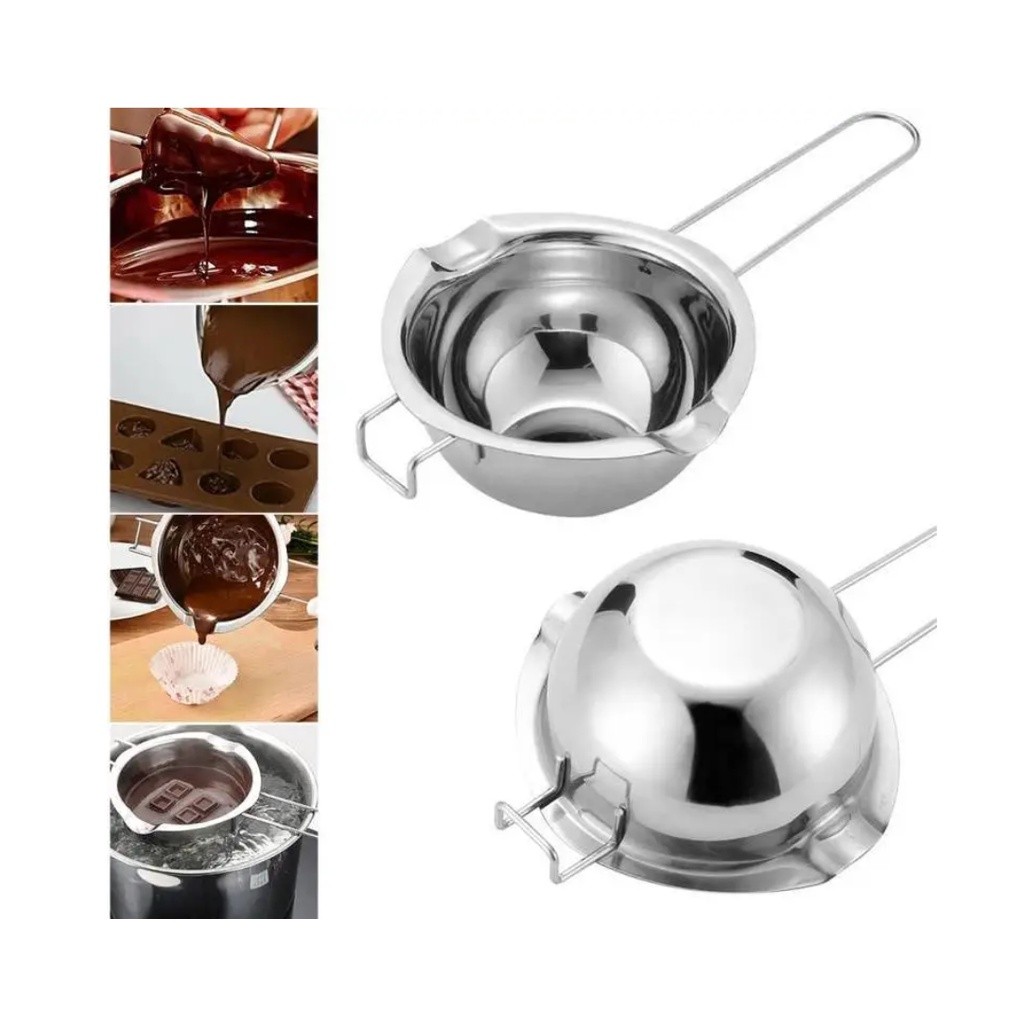 Wax Melting Pot Candle Soap Chocolate Butter Handmade Soap Tool Supplies for Durable Washable Reusable不锈钢隔水融化碗(2717L) - Image 6