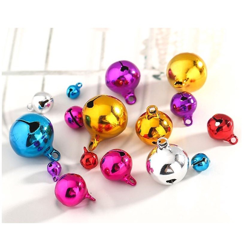 6/10/12/14mm Colorful Metal Jingle Bells Loose Beads Festival Party Decoration/Pet Christmas Tree DIY Crafts(1501L) - Image 5