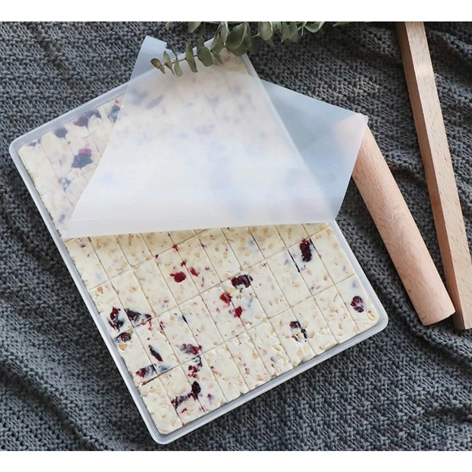 Nougat Dish Tools Set Handmade Snowflake Crisp Making Cutting Mold Plate Non-Stick Baking Diy Kitchen 雪花酥模具(2734L) - Image 2
