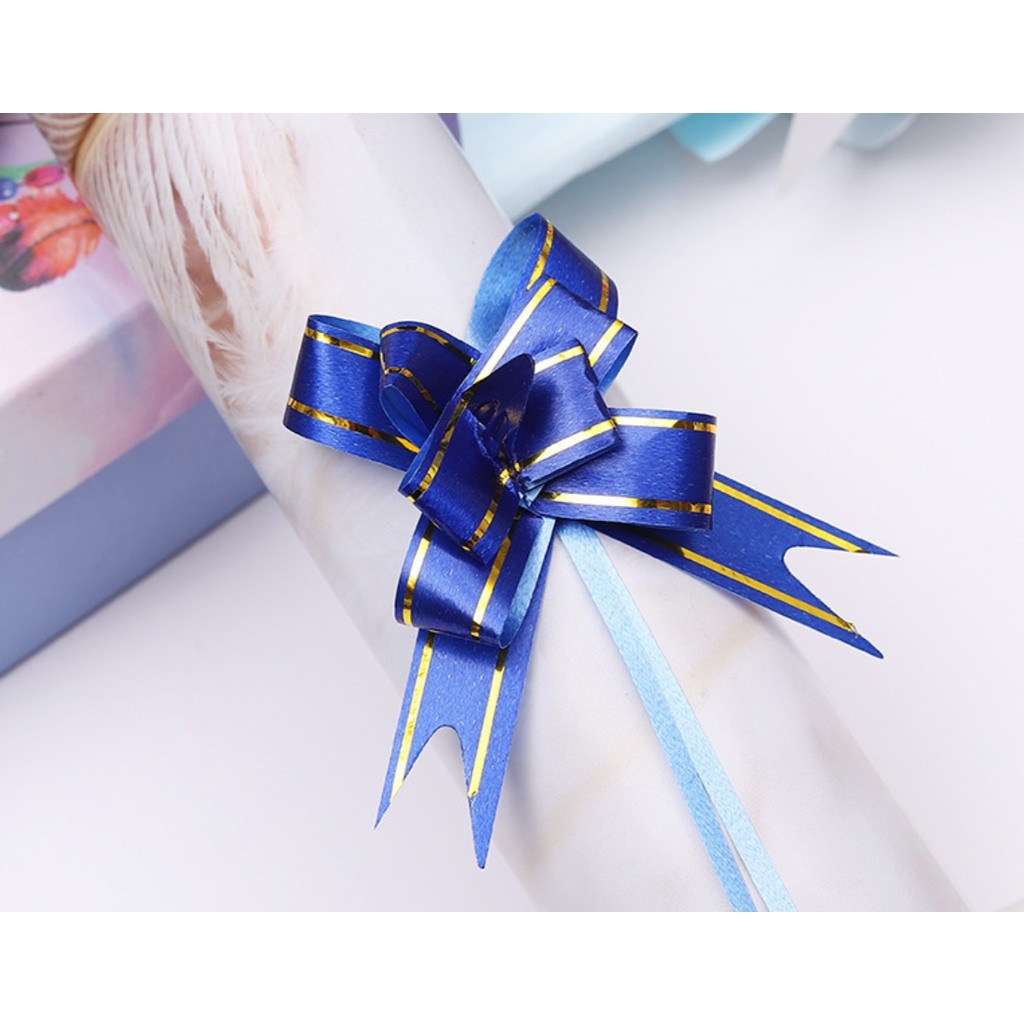 10pcs 1.5cm Pull Bows Flower Ribbon For Wrapping Gift Decorate Wedding Car Party Christmas Birthday 小号手拉花(468L) - Image 18