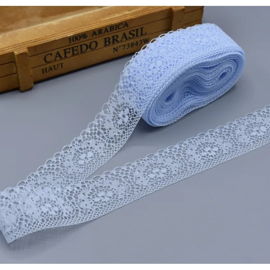 1yard 3.7cm high quality White lace ribbon/width 37mm, diy clothing, dress, jewelry and other accessories 镂空蕾丝花边 (475L) - Image 15