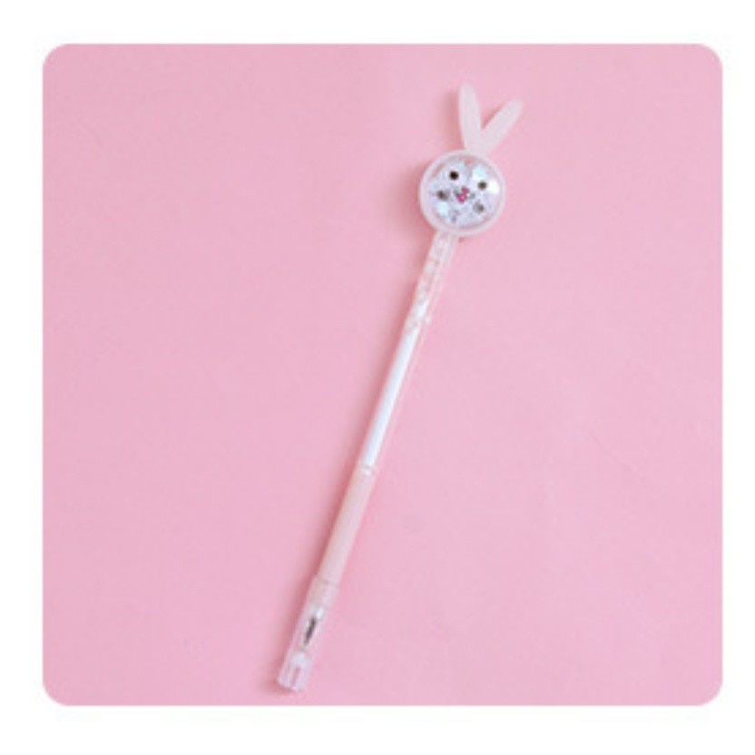1pc Cartoon Creative Bunny Ears Sequin Gel Pen Signature Pen Lovely Student Examination Writing Pen创意可爱笔卡通笔(2343L) - Image 11