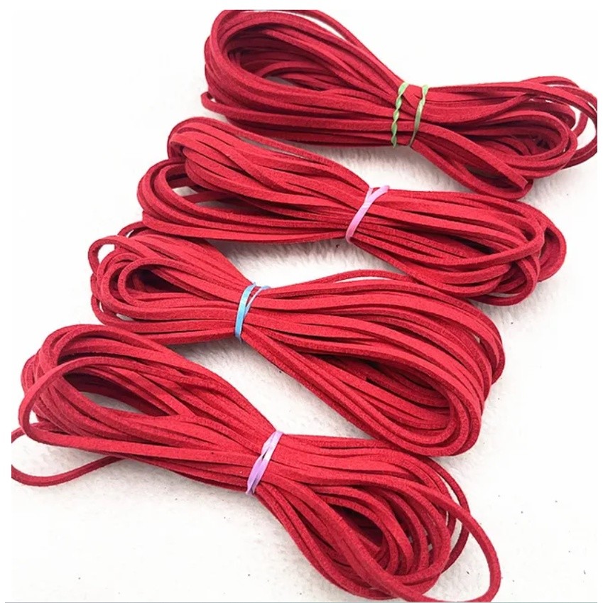 5/10yards 2mm Thread Tassel Bouquet Packing Material Rope Multi-colors Flat Faux Suede Korean Leather Cord彩色韩国绒皮绳(1574L) - Image 11