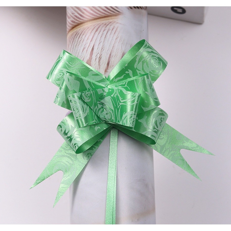 10PCS 1.8cm (Rose) Pull Bows Flower Ribbon For Wrapping Gift Decorate Wedding Car Party Christmas Birthday(1320L) - Image 15