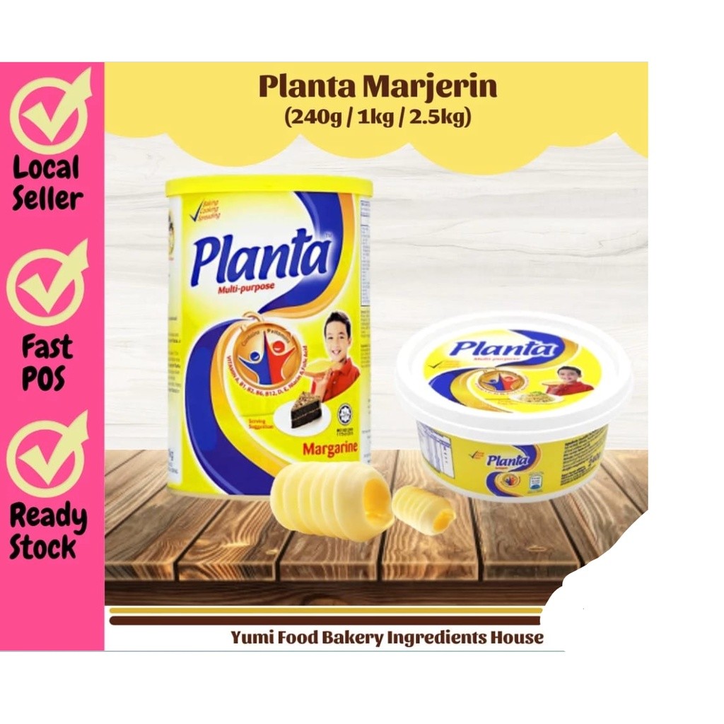 Planta Margarine 240g/ 1kg/ 2.5kg (2650L)