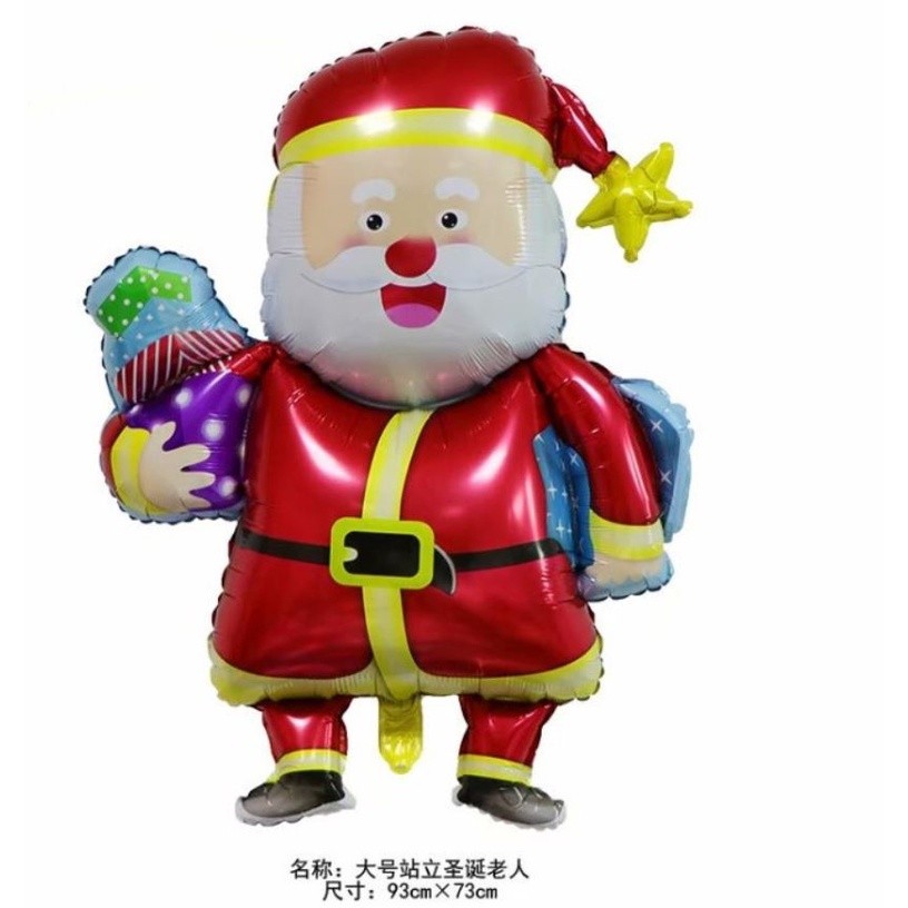 Merry Christmas Decoration Balloons Santa Claus Snowman Christmas Foil Balloons Christmas Xmas Party Decoration(1082L) - Image 3