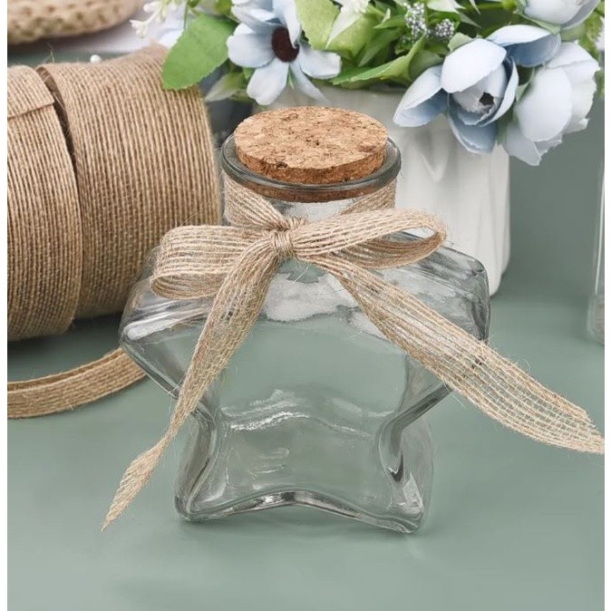 1cm/2cm Natural Vintage Jute Burlap Ribbon Roll Yellow Linen Rope DIY Decorative Party Bow Christmas Handmade (2496L) - Image 6