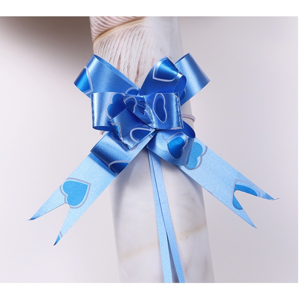 10PCS 1.8cm (Heart) Pull Bows Flower Ribbon For Wrapping Gift Decorate Wedding Car Party Christmas Birthday(1322L) - Image 13