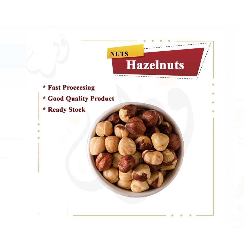Hazelnut with Skin halal / imported / premium / fresh - Wholesale Price Ready Stock (2624L) - Image 7