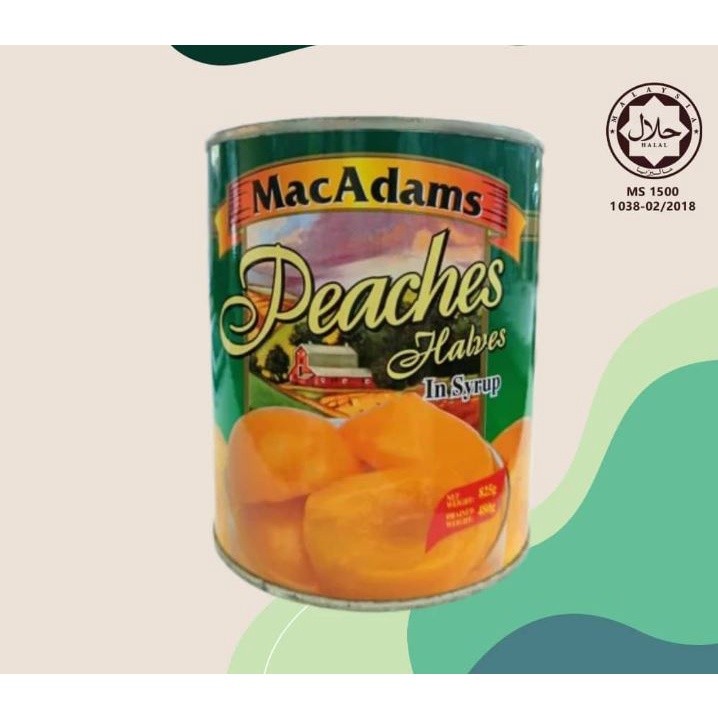 MACADAMS Fruit Cocktail in syrup tropical/Peaches Halves in syrup premium canned 什果糖水杂果/ 水蜜桃畔罐头 (2561L) - Image 8