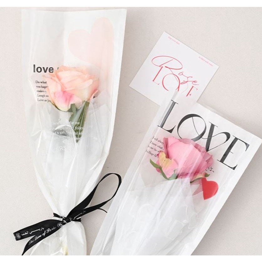 1pc Lot Single Rose Flower Packaging Bag Gift Wrapping Paper Wedding Floral Package Supplies Valentine's Day(2577L) - Image 2