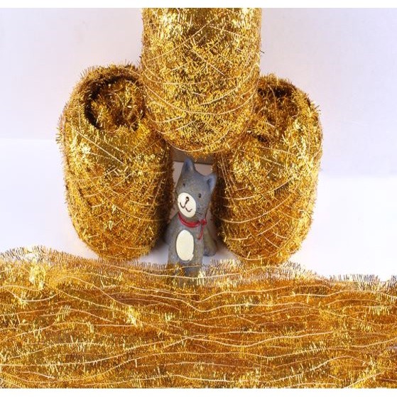 10g Wire Garland Tinsel Hanging Rattan Christmas Tree Ornament Decoration Xmas Wedding Birthday Party 纺织玻璃丝纱线 (1569L) - Image 5