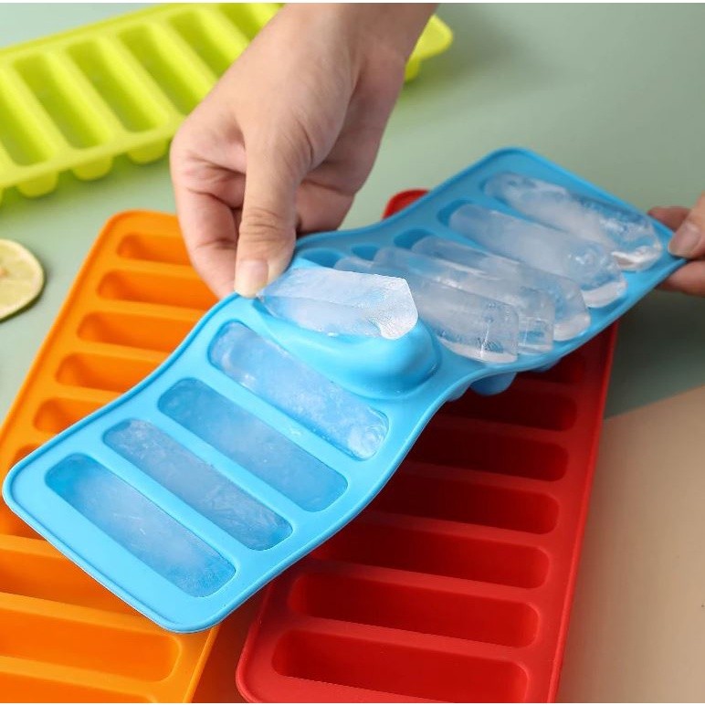 Homemade Kitchen Baking Ice Grid Abrasive 10 Long Strips Food Grade Silicone Finger Biscuit Mold Silicone Mold (2425L) - Image 2