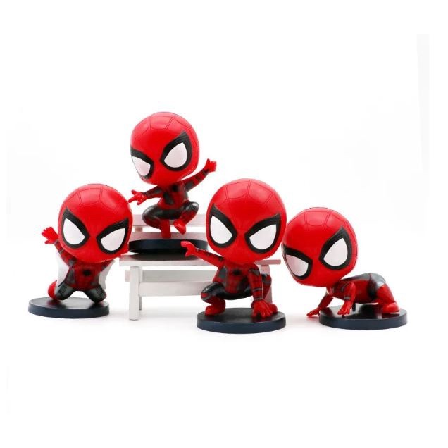 4Pcs/Set Disney Spiderman Anime Action Figure Toy Pvc Cake Decor Doll Collection Model Toy Christmas Gift for Kid(2655L) - Image 5