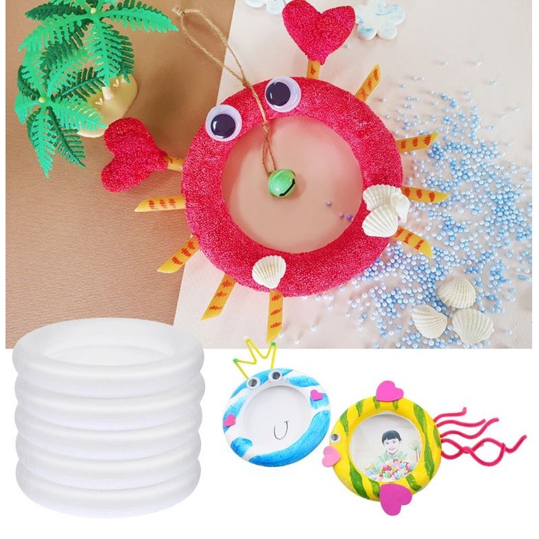 Xmas Decor Polystyrene Foam Party Half Round Craft Material Donuts Mould Foam Ring半边圆环保丽龙(2483L) - Image 4
