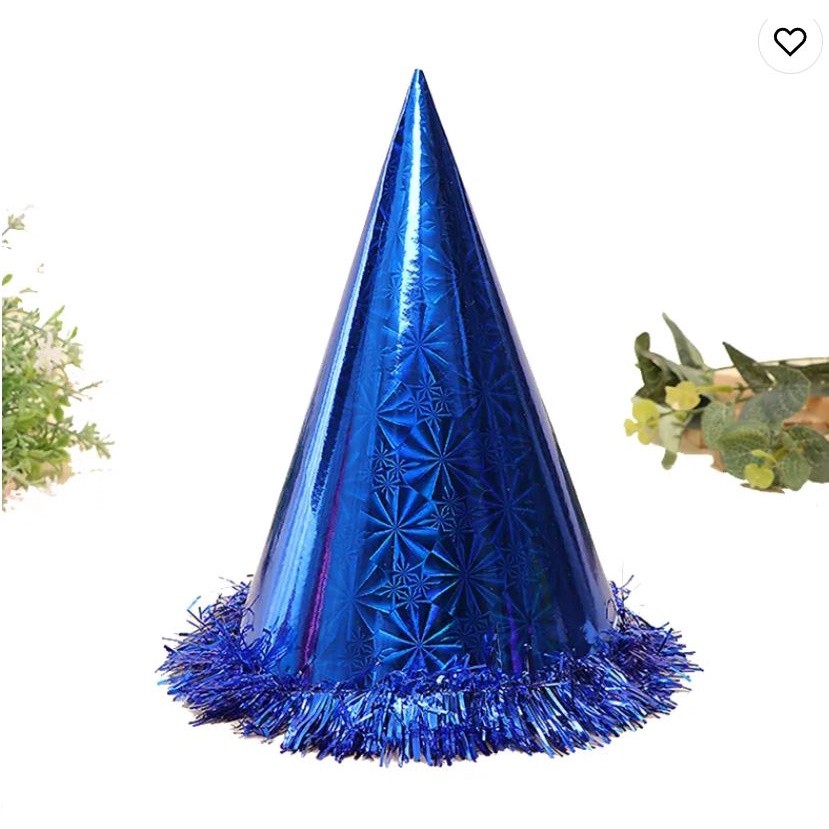 Birthday Party Hat Children Adult Birthday Party Dress Up Hat Gold Red Laser Pentagram Happy Birthday Tricorne Hat(2163L - Image 5
