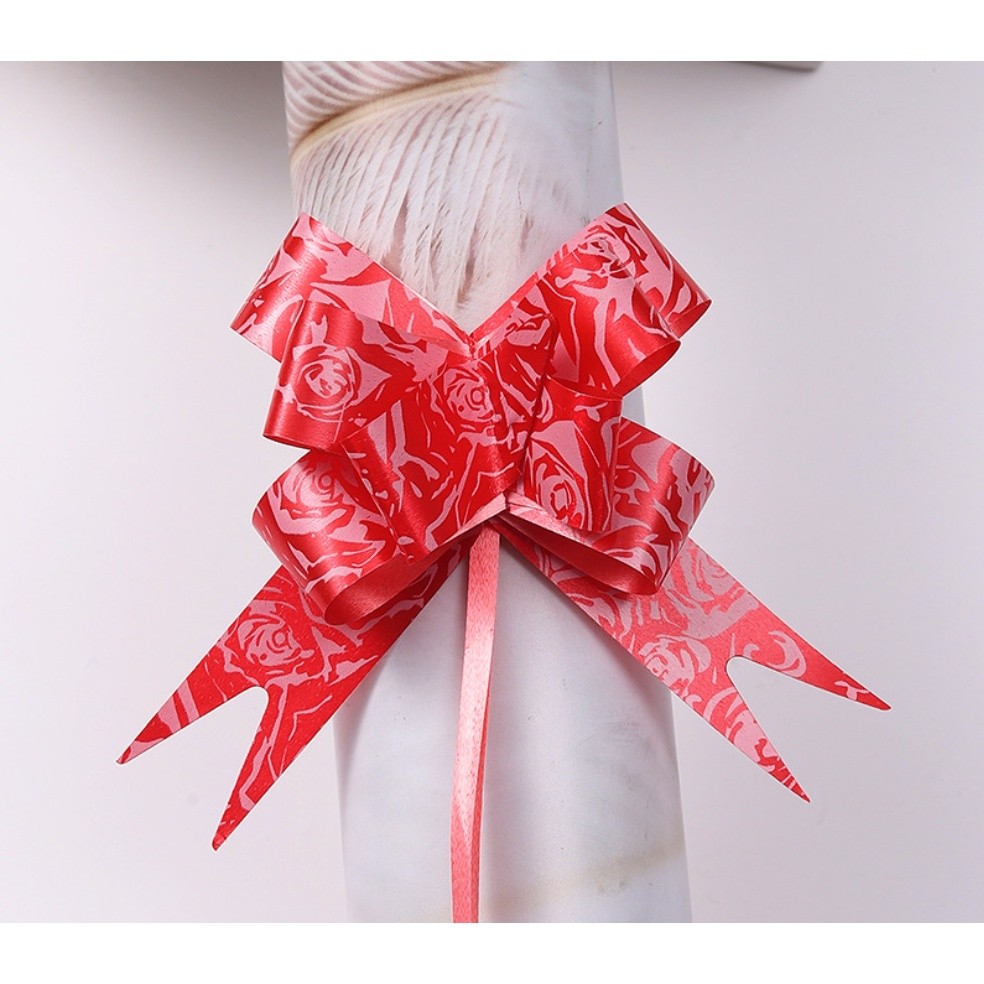 10PCS 1.8cm (Rose) Pull Bows Flower Ribbon For Wrapping Gift Decorate Wedding Car Party Christmas Birthday(1320L) - Image 18
