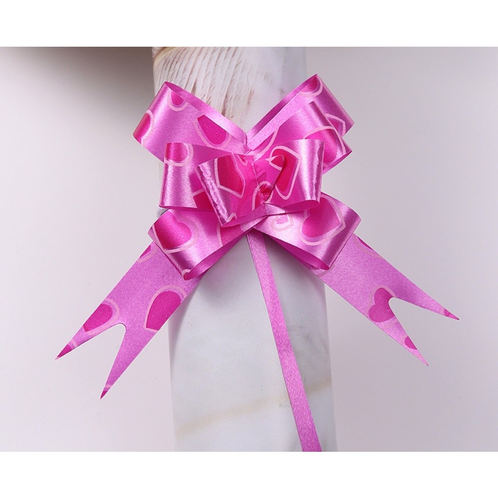 10PCS 1.8cm (Heart) Pull Bows Flower Ribbon For Wrapping Gift Decorate Wedding Car Party Christmas Birthday(1322L) - Image 14