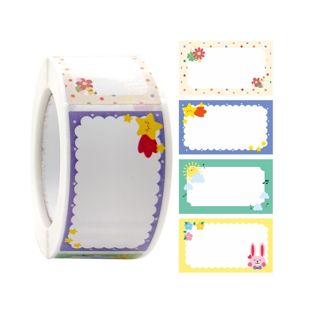 Children cartoon sticker cute pattern stationery school teacher supplies reward label record sticker 卡通可爱手帐文具贴姓名贴(2435L) - Image 10
