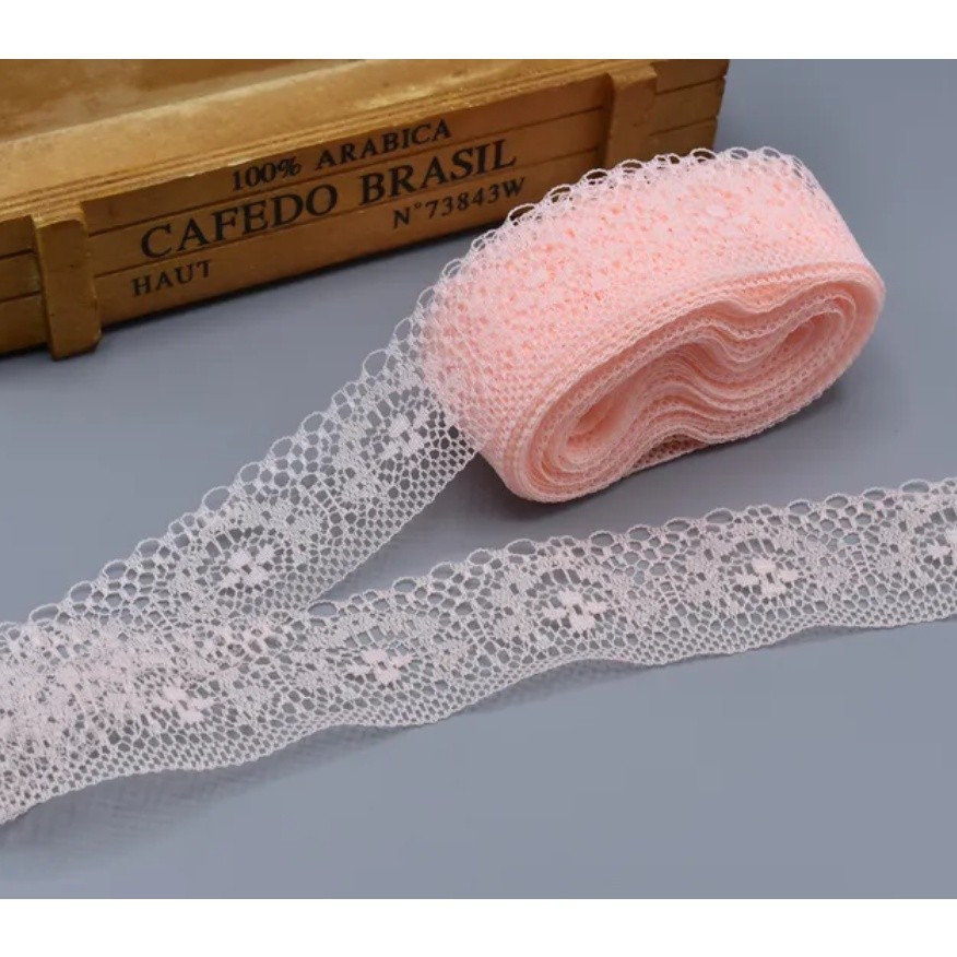 1yard 3.7cm high quality White lace ribbon/width 37mm, diy clothing, dress, jewelry and other accessories 镂空蕾丝花边 (475L) - Image 8