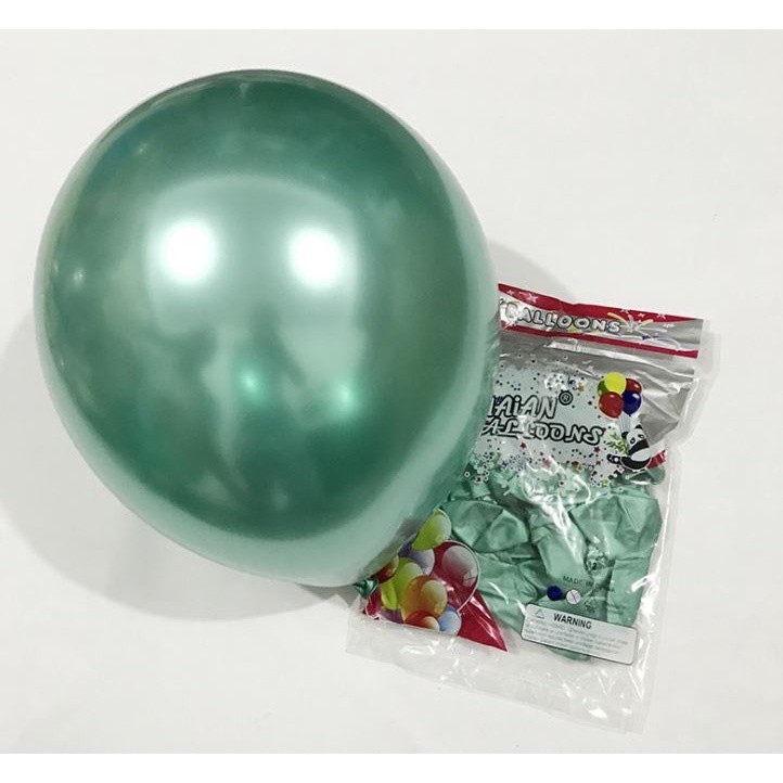 100Pcs 10 Inch Metallic Latex Balloons Thick Chrome Glossy Metal Pearl Balloon Globos for Party(1406L) - Image 9