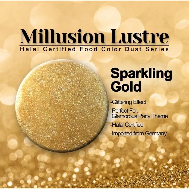 Millusion Lustre Powder/ Cake Decorations/ Dusting Shimmer/ Shine/ Shimmer Powder/ Edible Lustre Powder (2616L) - Image 4