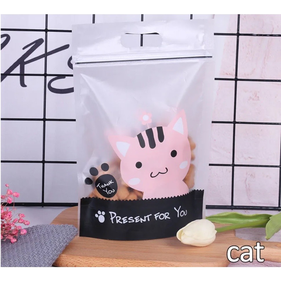 5Pcs Plastic Stand-Up Nougat Snow Flakes Zipper Ziplock Bag Food Packaging New Year Beef Biscuits Candy Hand Bags(1275L) - Image 16