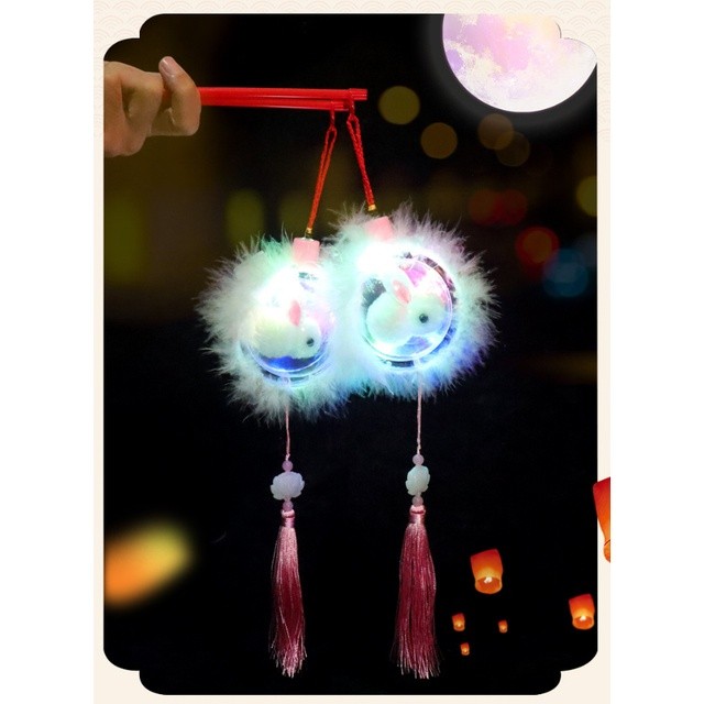 1pc Light portable lanterns children's toys LED Chinese traditional festival gift 手提灯笼(2384L) - Image 8