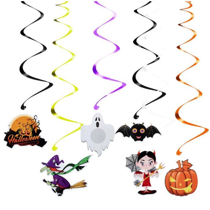 6Pcs Ceiling Hanging Swirl Decoration Halloween Party Decoration Horror House Festival Party Supplies(1481L) - Image 7