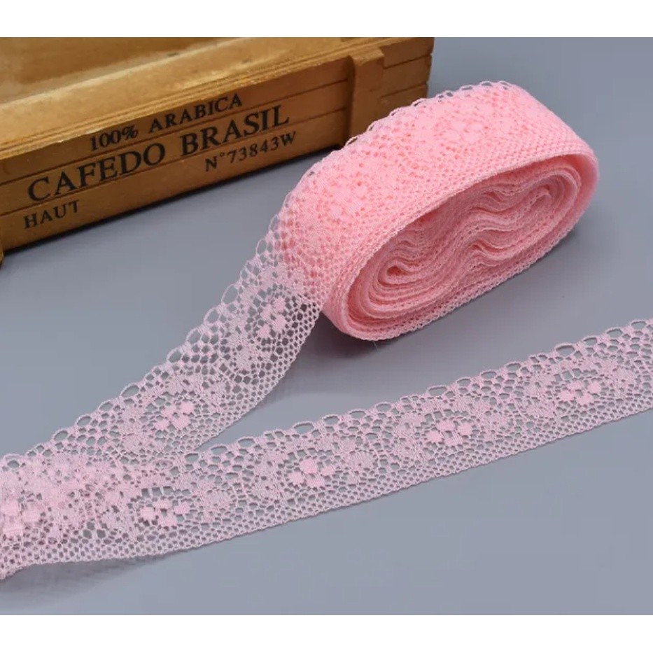 1yard 3.7cm high quality White lace ribbon/width 37mm, diy clothing, dress, jewelry and other accessories 镂空蕾丝花边 (475L) - Image 11