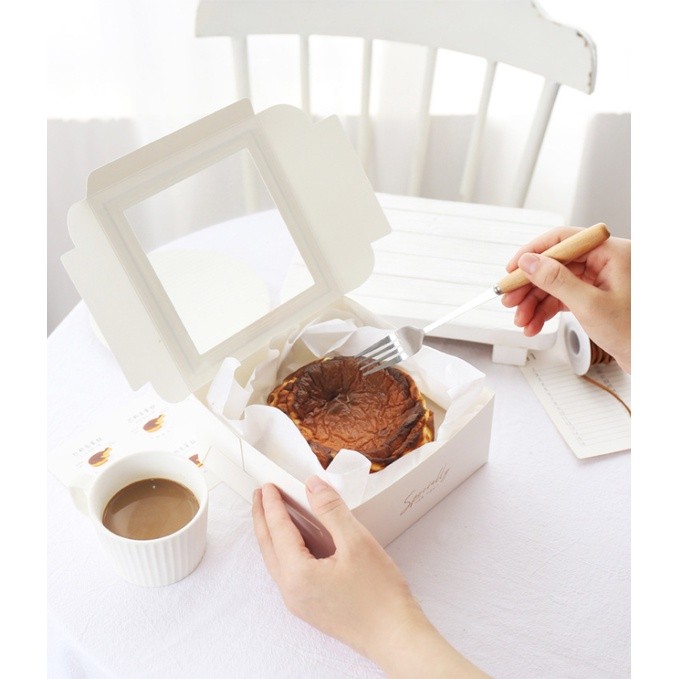 1pc 4inch Cake Boxes with Window, Brownie Boxes, Cardboard Food Boxes for Cupcakes Pastries Donuts by Gbateri蛋糕盒子(2401L) - Image 6
