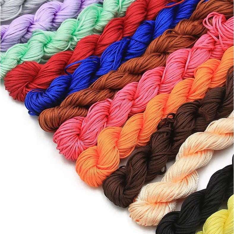 13meters Nylon Cord Thread Chinese Knot Macrame Rattail For DIY Jewelry Necklace Bracelet Home Textile 中国结流苏线(2486L)