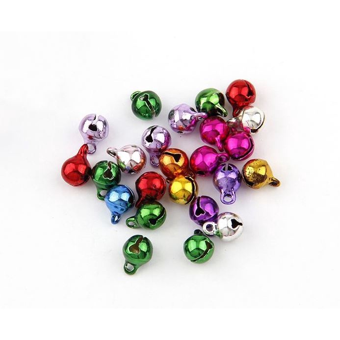 6/10/12/14mm Colorful Metal Jingle Bells Loose Beads Festival Party Decoration/Pet Christmas Tree DIY Crafts(1501L) - Image 8