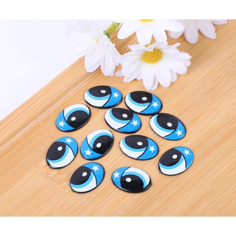 10Pcs 10mm Plastic Cartoon Eyes DIY Cute Safety Eyeball For Animal Bear Dolls Puppet Crafts Supplies(1507L)