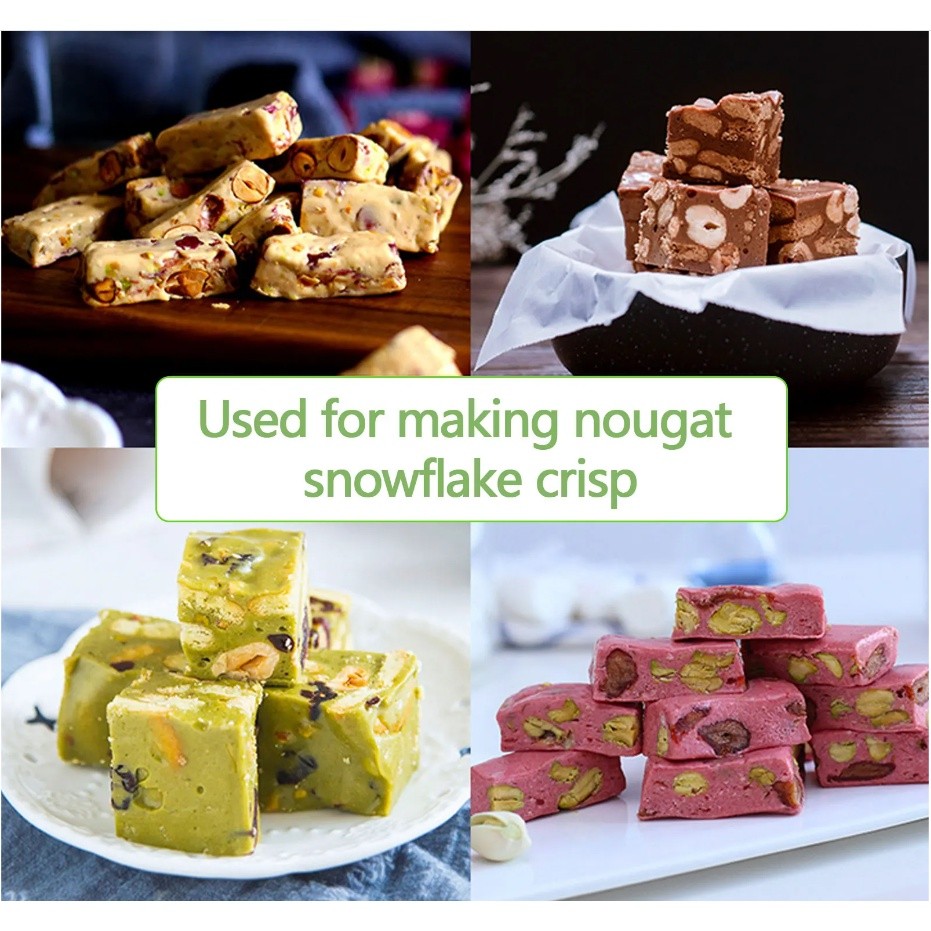 Nougat Dish Tools Set Handmade Snowflake Crisp Making Cutting Mold Plate Non-Stick Baking Diy Kitchen 雪花酥模具(2734L) - Image 8