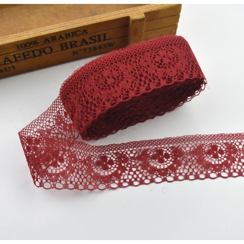1yard 3.7cm high quality White lace ribbon/width 37mm, diy clothing, dress, jewelry and other accessories 镂空蕾丝花边 (475L) - Image 12