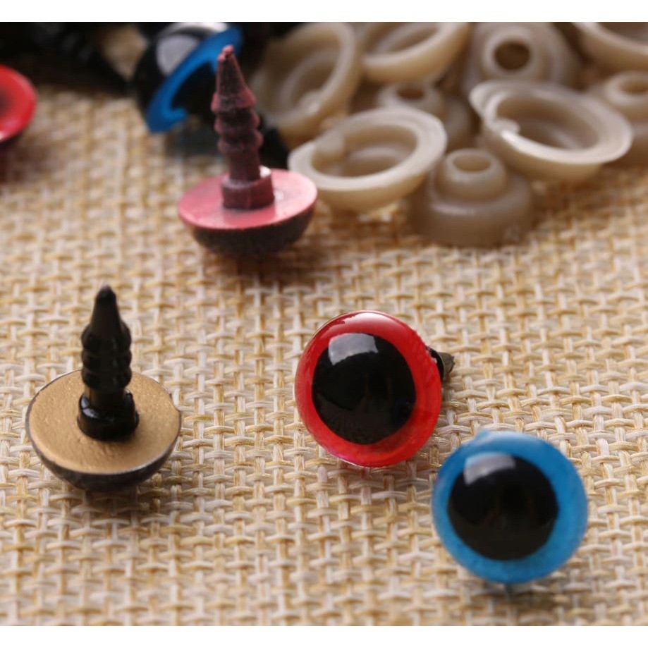 20pcs 8mm Plastic Safety Eyes for DIY Crafts Bear Animal Dolls Puppet Accessories Stuffed Toys Parts(1504L) - Image 4