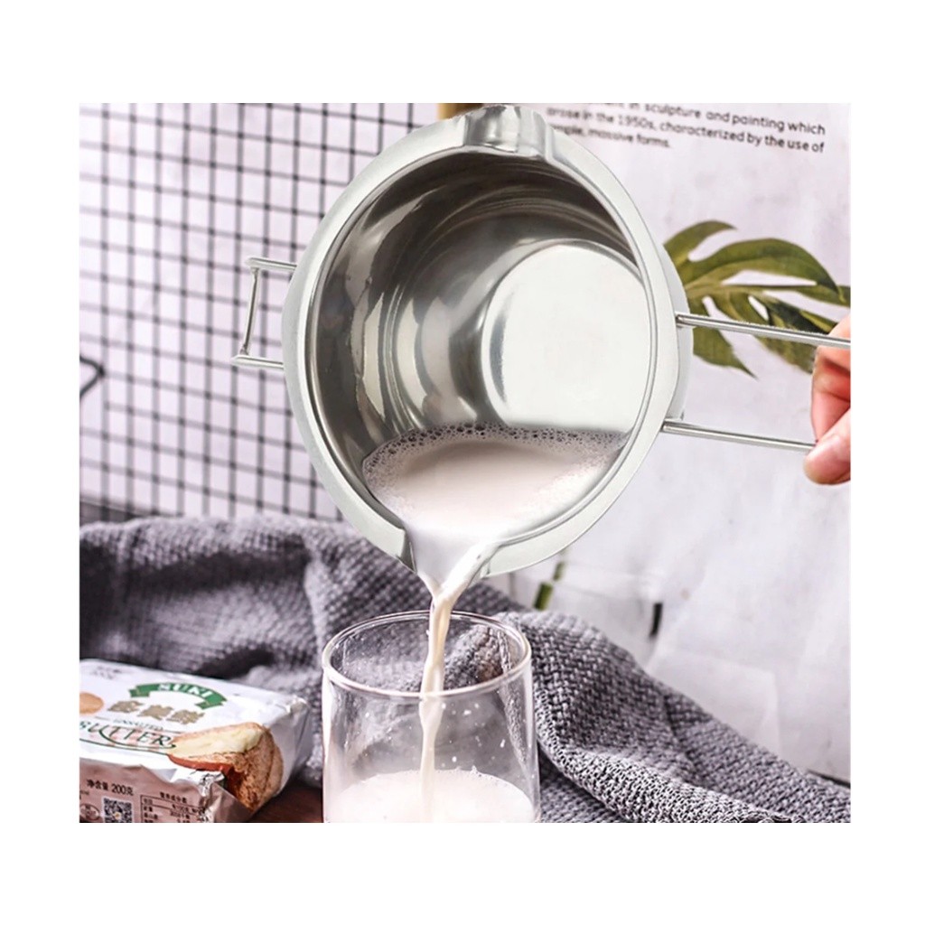 Wax Melting Pot Candle Soap Chocolate Butter Handmade Soap Tool Supplies for Durable Washable Reusable不锈钢隔水融化碗(2717L) - Image 3