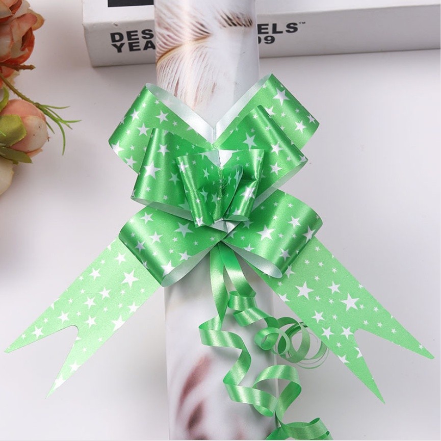 10pcs 30mm Medium Size (Star) Pull Flower Bow knot Pull Bow Gift Ribbons Flower Wrappers 蝴蝶结手拉花(2771L) - Image 5