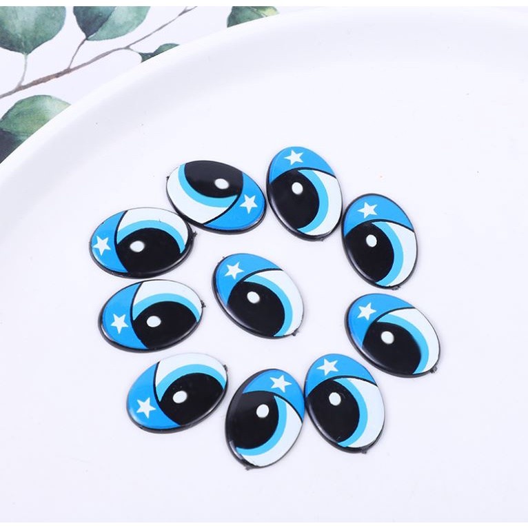 10Pcs 10mm Plastic Cartoon Eyes DIY Cute Safety Eyeball For Animal Bear Dolls Puppet Crafts Supplies(1507L) - Image 4